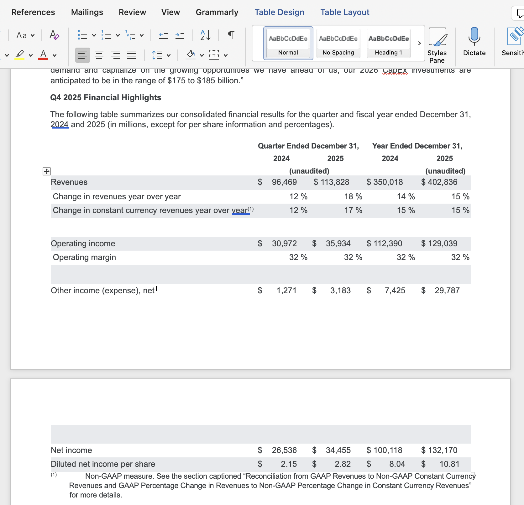Word opening a PDF and preserving table structure for copying to Excel